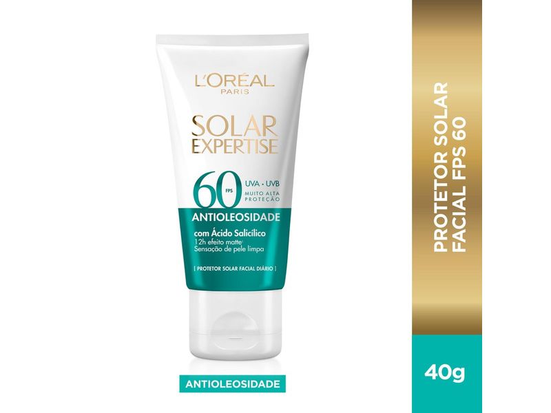 Protetor-Solar-Facial-L-Oreal-Paris-Solar-Expertise-Antioleosidade-FPS60-40g