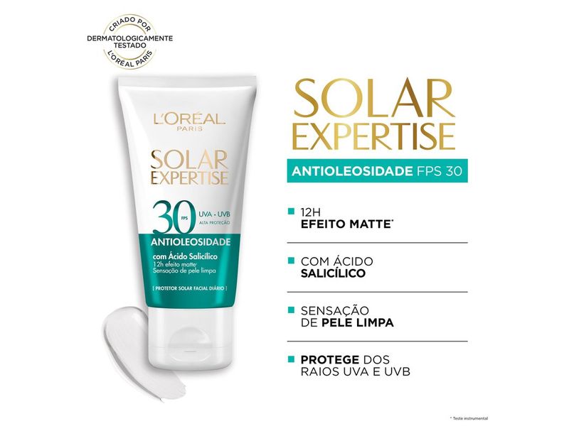 Protetor-Solar-Facial-L-Oreal-Paris-Solar-Expertise-Antioleosidade-FPS30-40g