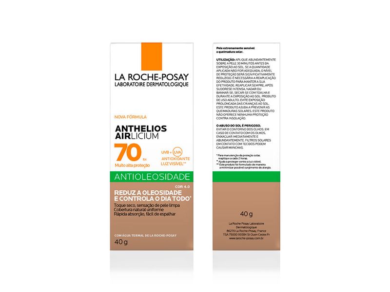 Protetor-Solar-Facial-La-Roche-Posay-Anthelios-Airlicium-FPS70-Cor-4.0-40g