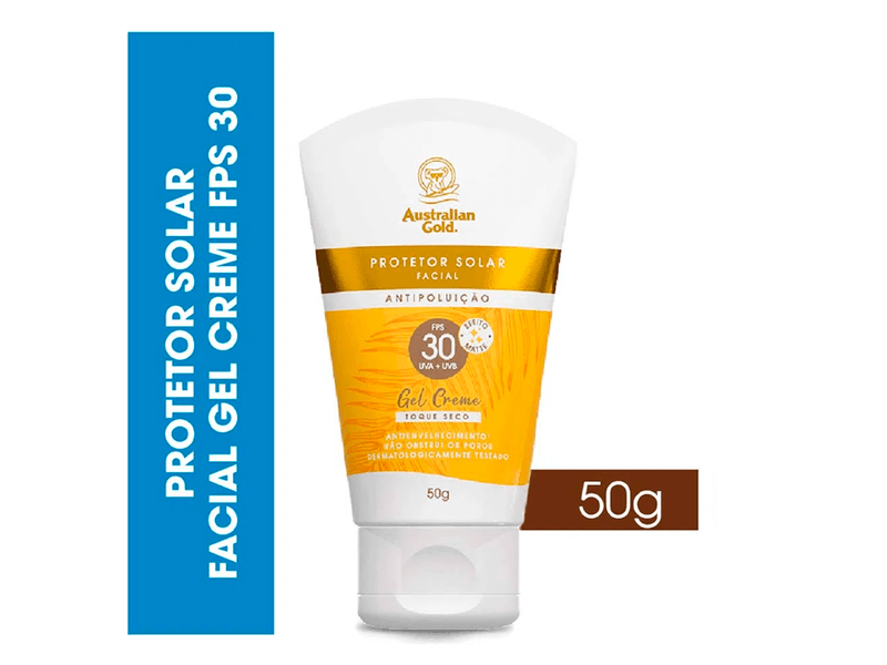 Protetor-Solar-Facial-Australian-Gold-Antipoluicao-FPS30-50g