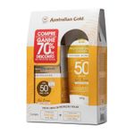 Kit-Protetor-Solar-Corporal-Australian-Gold-FPS50-200g---Protetor-Solar-Facial-Australian-Gold-Antipoluicao-FPS50-50g