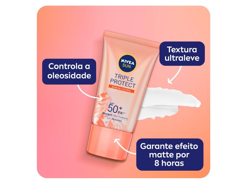 Protetor-Facial-Nivea-Sun-Triple-Protect-Antissinais-FPS50-Antiacne-40ml