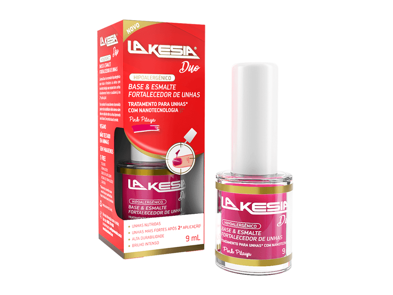 Base-e-Esmalte-Fortalecedor-De-Unhas-Lakesia-Duo-Pink-Pitaya-9ml