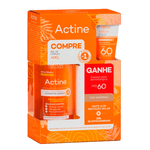 Kit-Gel-de-Limpeza-Darrow-Actine-Pele-Oleosa-e-Acneica-400g---Protetor-Solar-Facial-Darrow-Actine-Cor-Universal-FPS60-20g