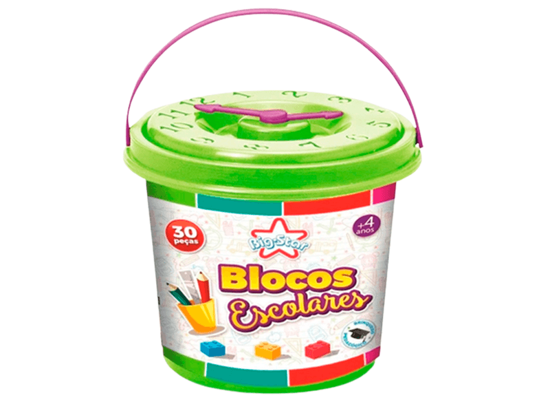 Brinquedo-Para-Montar-Balde-Blocos-Escolares-30-Pecas
