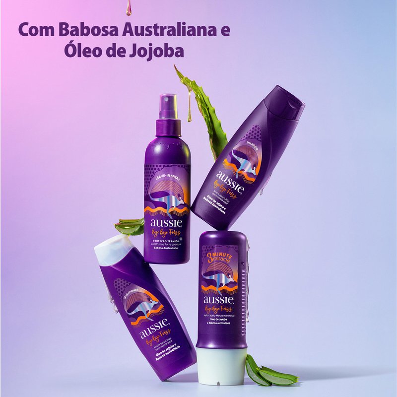 Kit Shampoo Aussie Bye Bye Frizz 360ml + Condicionador 180ml