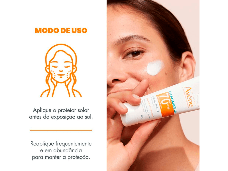 Protetor-Solar-Facial--Avene-Cleanance-UV-Antioleosidade-FPS70-40g