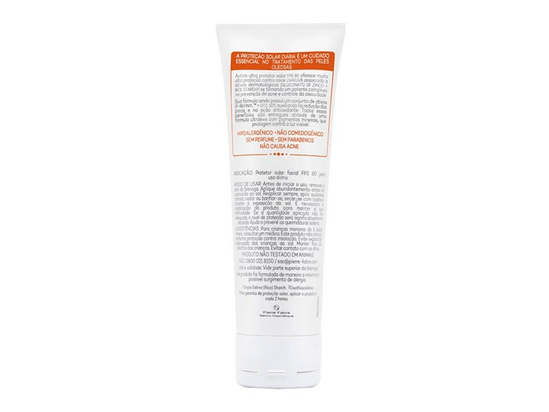 Protetor-Solar-Facial-Darrow-Actine-Ultra-FPS80-Cor-Universal-40g