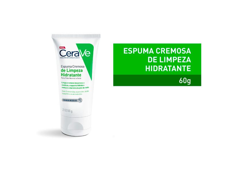 Espuma-Cremosa-Cerave-de-Limpeza-Hidratante-60g