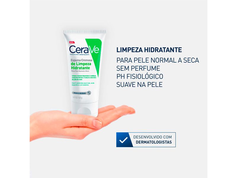 Espuma-Cremosa-Cerave-de-Limpeza-Hidratante-60g