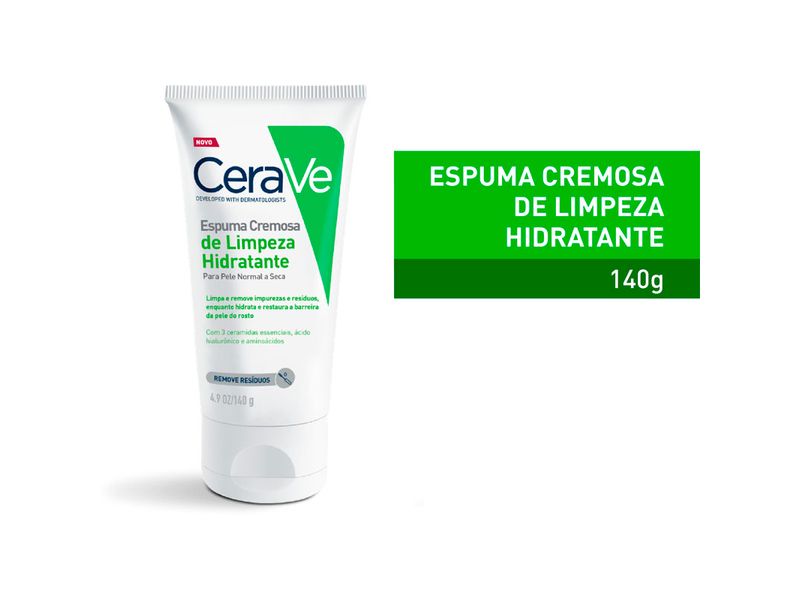 Espuma-Cremosa-Cerave-de-Limpeza-Hidratante-140g
