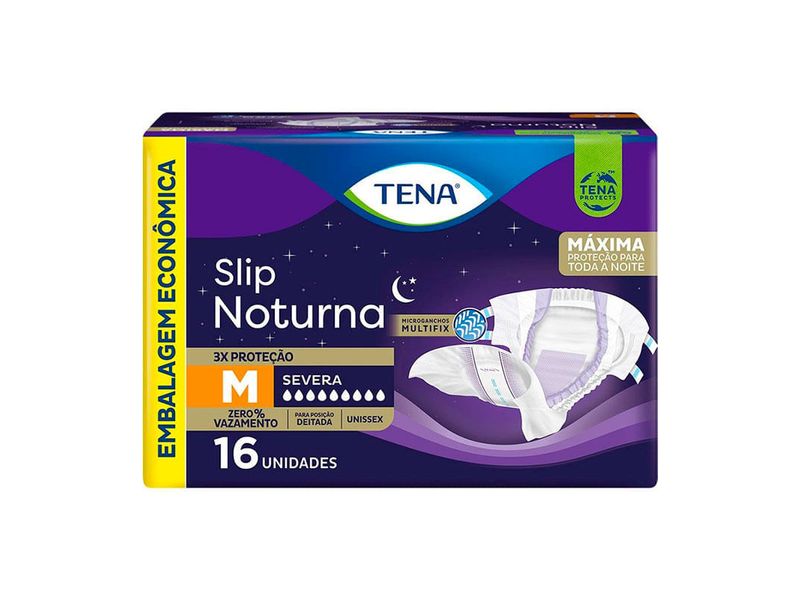 Fralda-Geriatrica-Tena-Slip-Noturna-M-Embalagem-Economica-16-Unidades