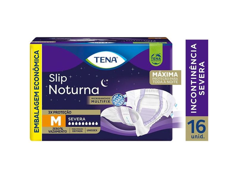 Fralda-Geriatrica-Tena-Slip-Noturna-M-Embalagem-Economica-16-Unidades