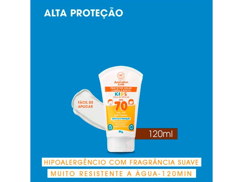 Protetor-Solar-Corpo-e-Rosto-Australian-Gold-Kids-FPS70-Gel-Creme-120g