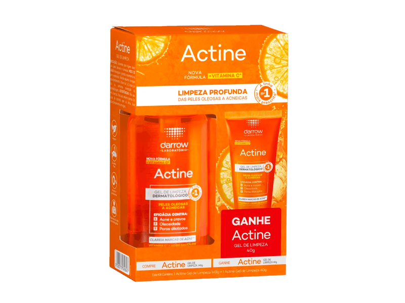 Kit-Gel-de-Limpeza-Darrow-Actine-Pele-Oleosa-e-Acneica-140g---Gel-de-Limpeza-Darrow-Actine-Pele-Oleosa-e-Acneica-40g