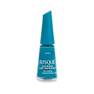 Esmalte Risqué Cremoso Nosso Metaverso Azul Meu Avatar, Minhas Regras 8ml