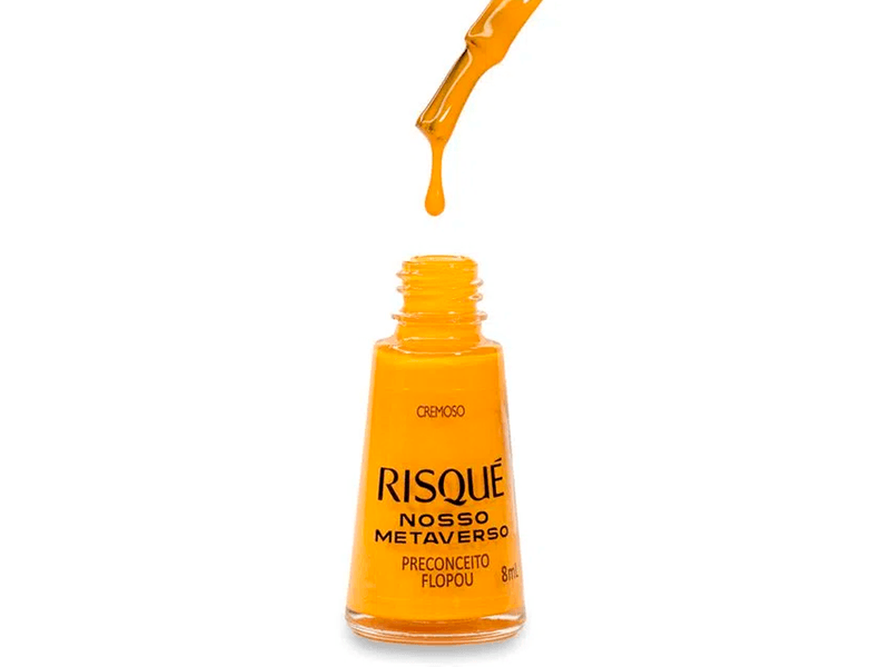 Esmalte-Risque-Cremoso-Nosso-Metaverso-Amarelo-Preconceito-Flopou-8ml