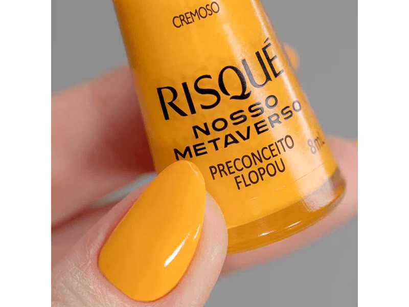 Esmalte-Risque-Cremoso-Nosso-Metaverso-Amarelo-Preconceito-Flopou-8ml