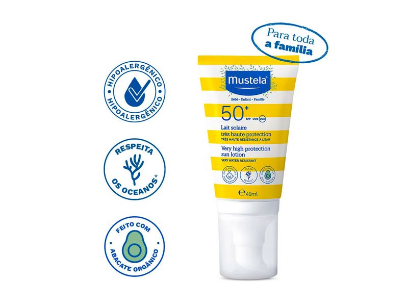 Protetor-Solar-Para-Rosto-e-Corpo-Mustela-FPS50--40ml