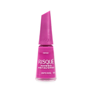 Esmalte Risqué Cremoso Nosso Metaverso Rosa Cripto Rosa 8ml
