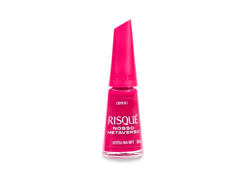 Esmalte-Risque-Cremoso-Nosso-Metaverso-Rosa-Hitou-Na-NFT-8ml