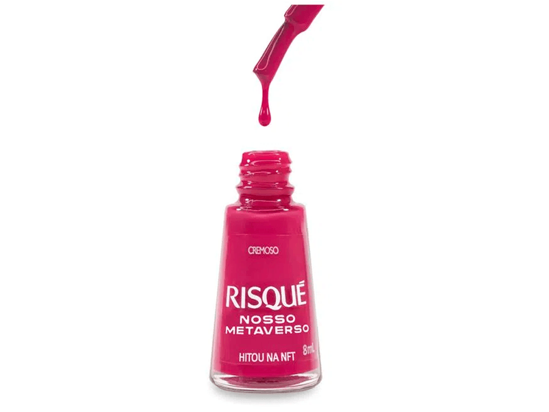 Esmalte-Risque-Cremoso-Nosso-Metaverso-Rosa-Hitou-Na-NFT-8ml