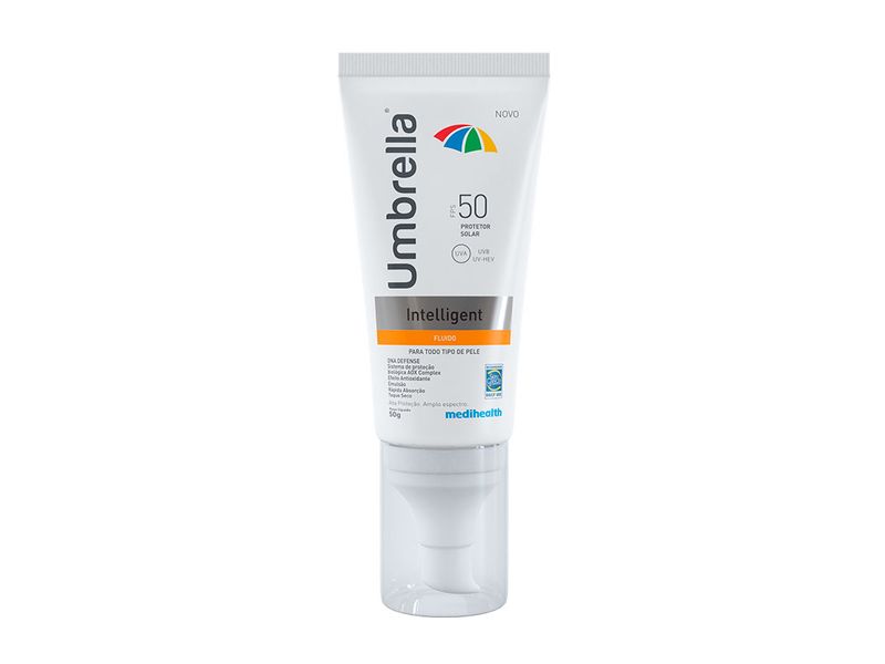 Protetor-Solar-Facial-Umbrella-Intelligent-Fluido-FPS50-50g