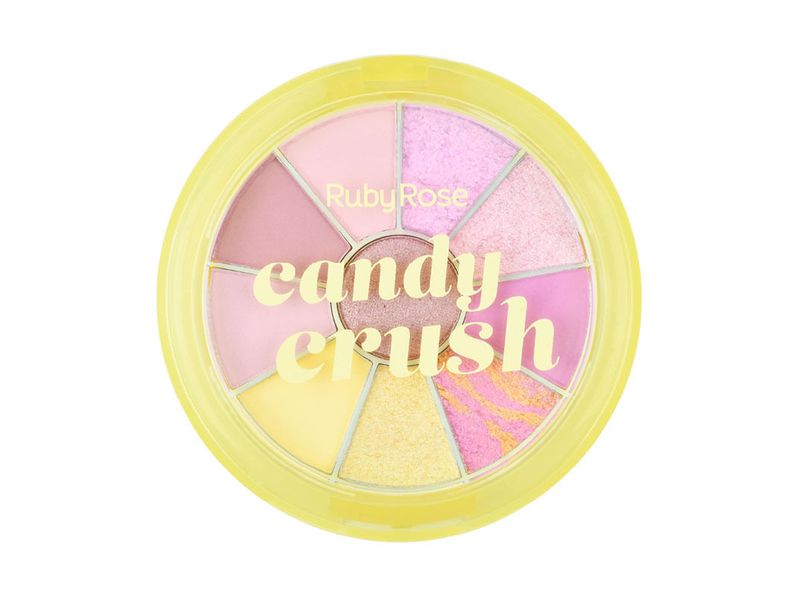 Paleta de Sombras e Iluminador Ruby Rose Highlight Candy Crush HB-1075/3