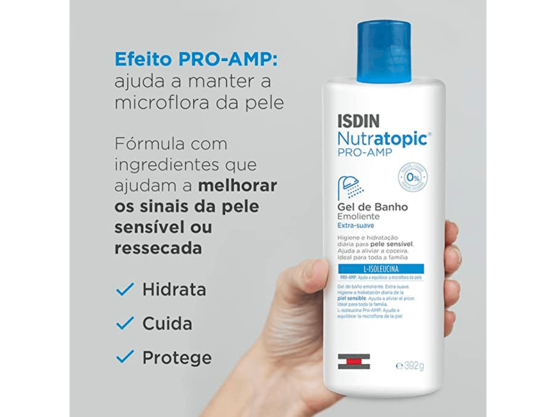 Gel-De-Banho-Emoliente-Isdin-Nutratopic-Pro-Amp-392g