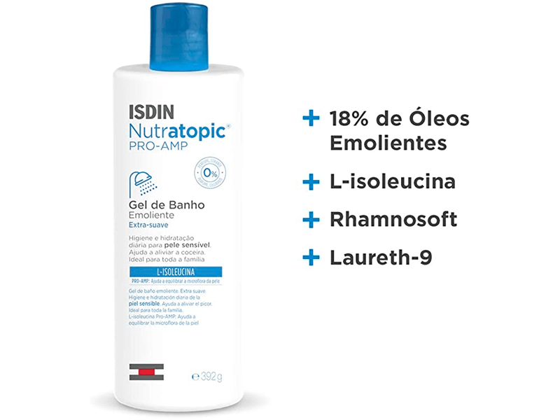 Gel-De-Banho-Emoliente-Isdin-Nutratopic-Pro-Amp-392g