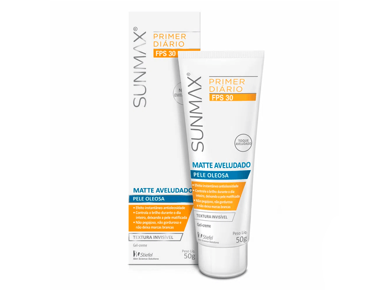 Primer-Diario-Sunmax-Matte-Aveludado-FPS30-Gel-Creme-50g