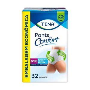 Roupa Íntima Tena Pants Confort G/EG Embalagem Econômica 32 Unidades