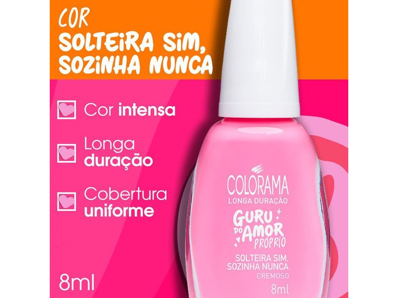 Esmalte-Colorama-Guru-do-Amor-Proprio-Solteira-Sim-Sozinha-Nunca-8ml
