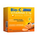 Suplemento-Alimentar-Bio-C---Zinco-Sabor-Laranja-30-Comprimidos-Efervescentes