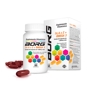 Suplemento Alimentar Borg de A a Z + Ômega 3 60 Cápsulas Gel