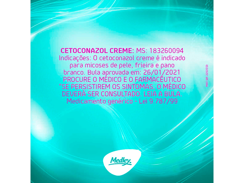 Cetoconazol-20mg-g-Medley-Creme-Dermatologico-30g