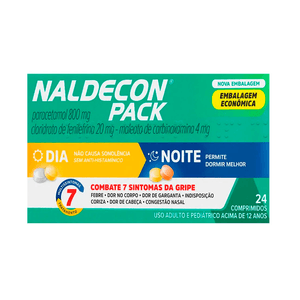 Naldecon Pack Dia e Noite 24 Comprimidos