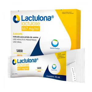 Lactulona 667mg/ml Xarope Sabor Ameixa 10 Sachês de 15ml