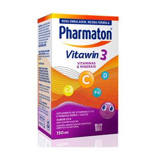 Vitawin 3 Pharmaton Sabor Uva Frasco 150ml