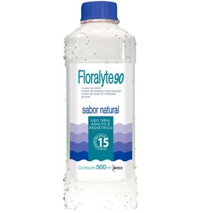 Floralyte 90meq/l solução oral frasco com 500ml sabor natural