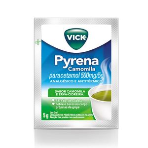 Vick Pyrena 500mg/5g Sabor Camomila Sachê 5g