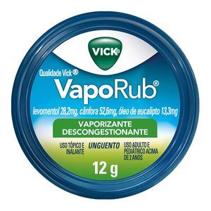 Descongestionante Vick VapoRub 12g