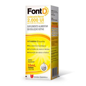 Suplemento Alimentar Font D 2.000UI Solução Gotas 10ml