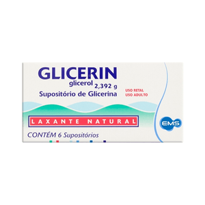 Glicerin Adulto Supositório De Glicerina 6 Unidades