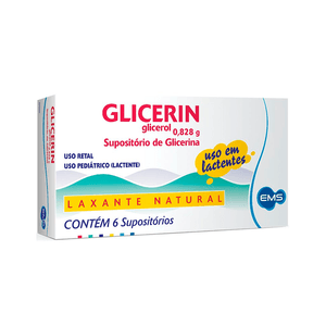 Glicerin Lactente Supositório De Glicerina 6 Unidades
