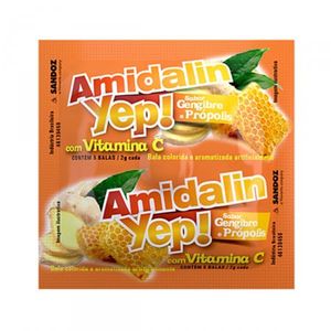 Amidalin Yep! Sabor Gengibre e Própolis 5 Balas