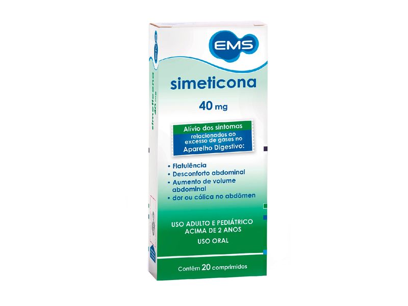 Simeticona---EMS-40mg-Caixa-com-20-Comprimidos