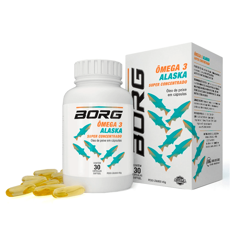 Ômega 3 Borg Alaska 30 Cápsulas Gel
