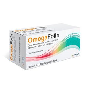 Omegafolin 250mg + 200mcg frasco com 60 cápsulas