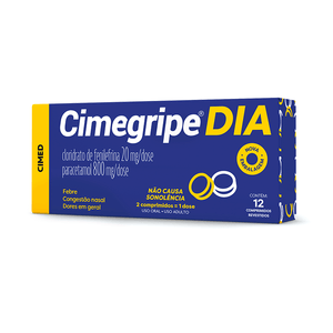 Cimegripe Dia 12 Comprimidos Revestidos
